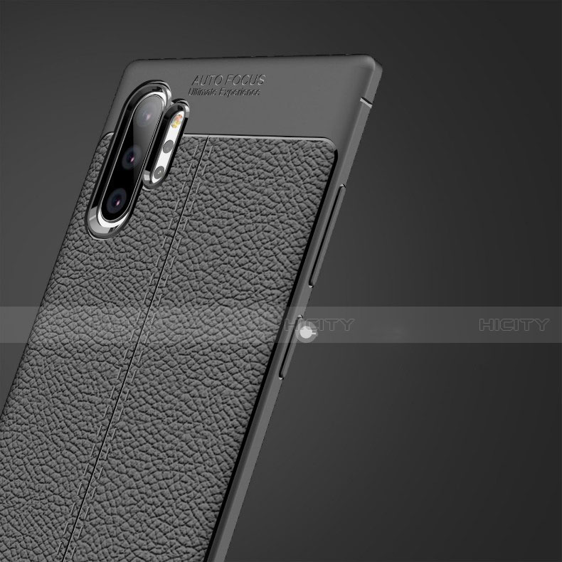 Funda Silicona Goma G01 de Cuero Carcasa para Samsung Galaxy Note 10 Plus