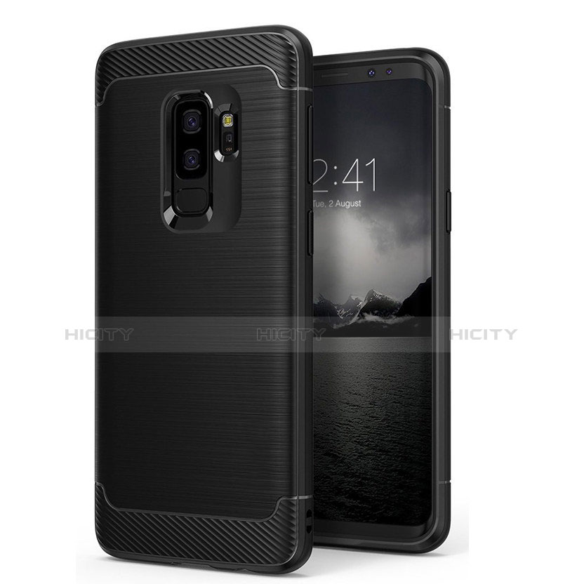 Funda Silicona Goma Mate para Samsung Galaxy S9 Plus Negro