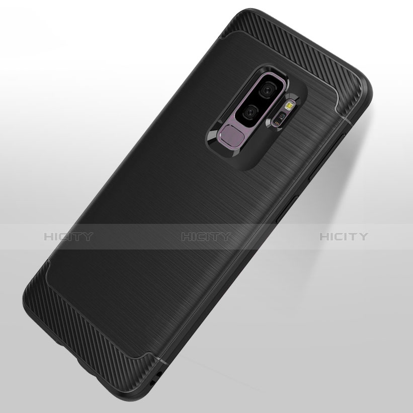 Funda Silicona Goma Mate para Samsung Galaxy S9 Plus Negro