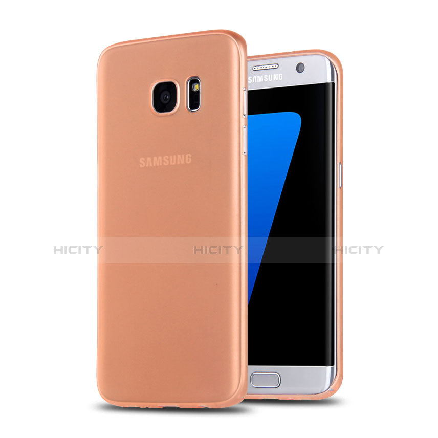 Funda Silicona Goma Mate R02 para Samsung Galaxy S7 Edge G935F Oro