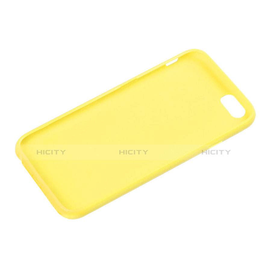 Funda Silicona Goma para Apple iPhone 6 Plus Amarillo