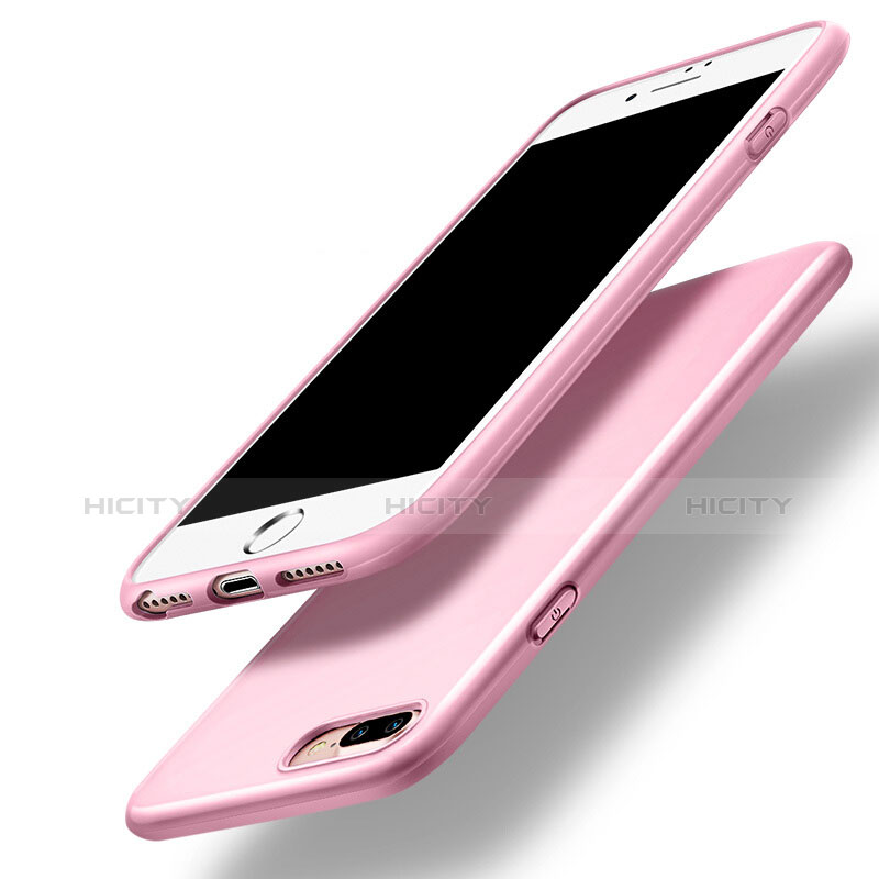 Funda Silicona Goma para Apple iPhone 8 Plus Rosa