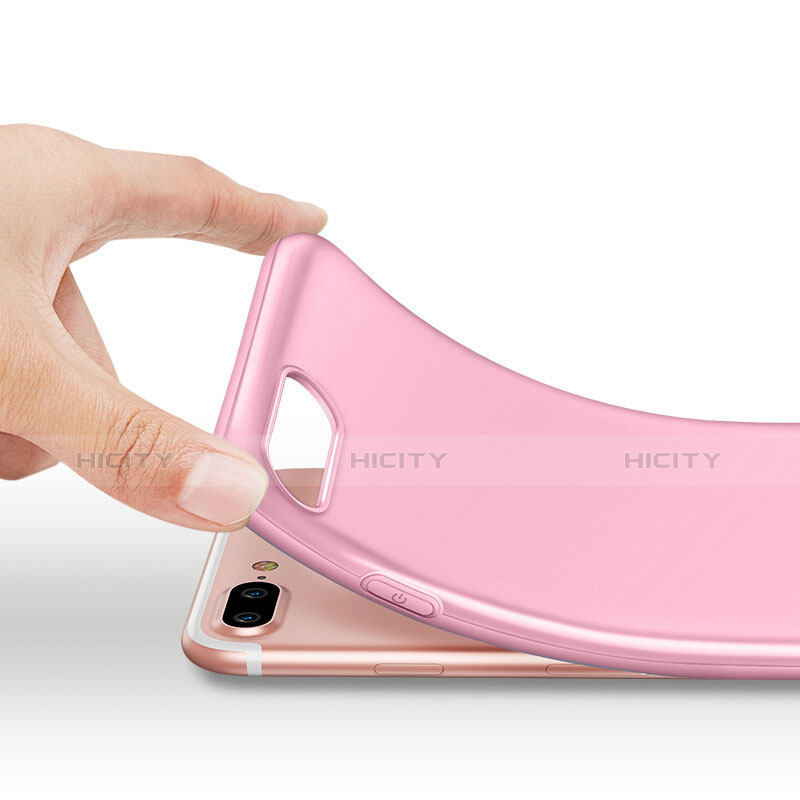 Funda Silicona Goma para Apple iPhone 8 Plus Rosa