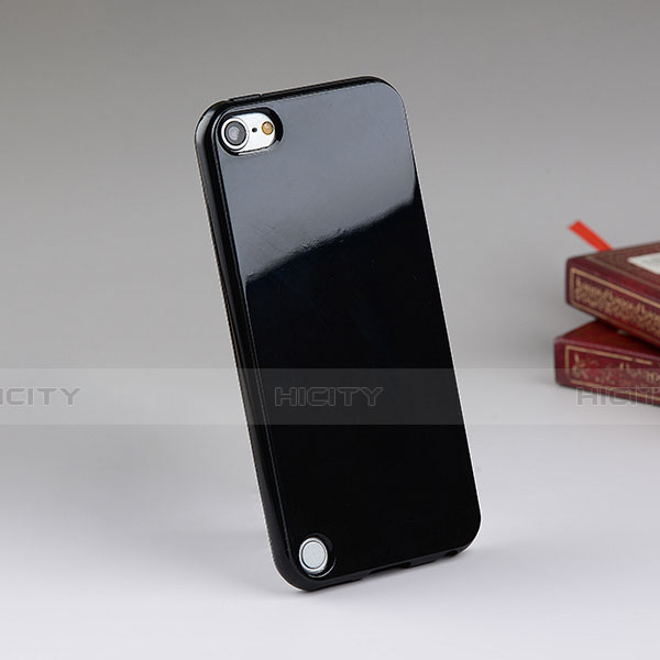 Funda Silicona Goma para Apple iPod Touch 5 Negro