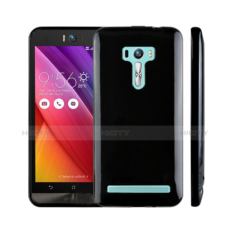 Funda Silicona Goma para Asus Zenfone Selfie ZD551KL Negro