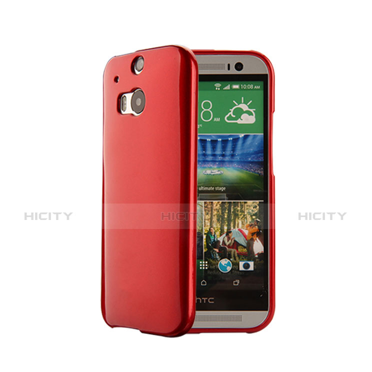 Funda Silicona Goma para HTC One M8 Rojo