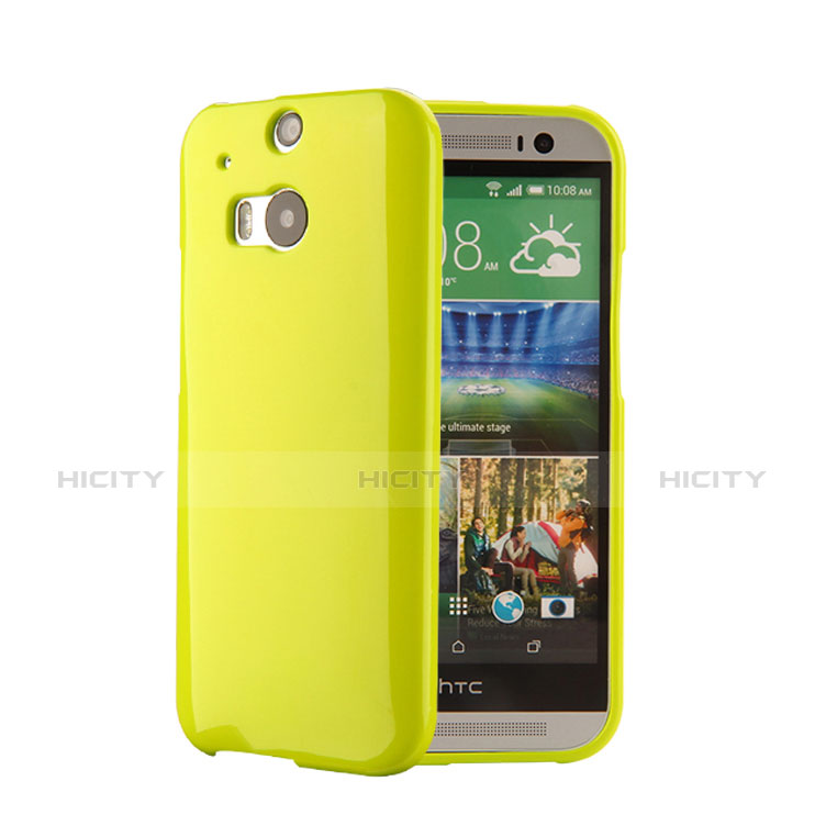 Funda Silicona Goma para HTC One M8 Verde