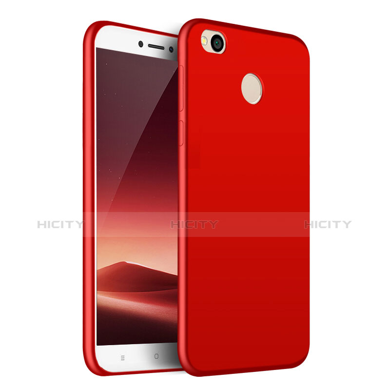 Funda Silicona Goma para Huawei Honor 8 Lite Rojo