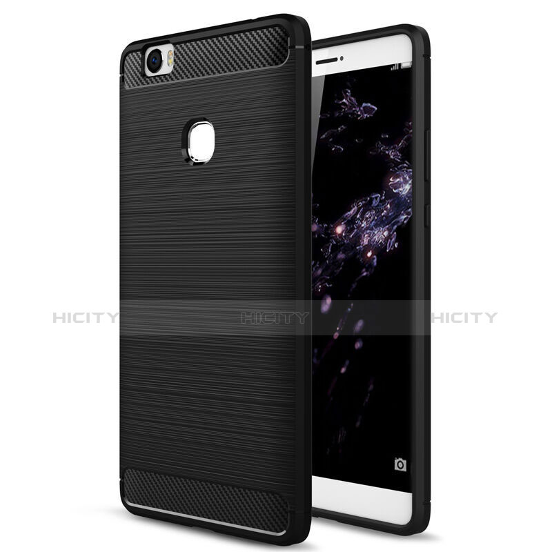 Funda Silicona Goma para Huawei Honor Note 8 Negro