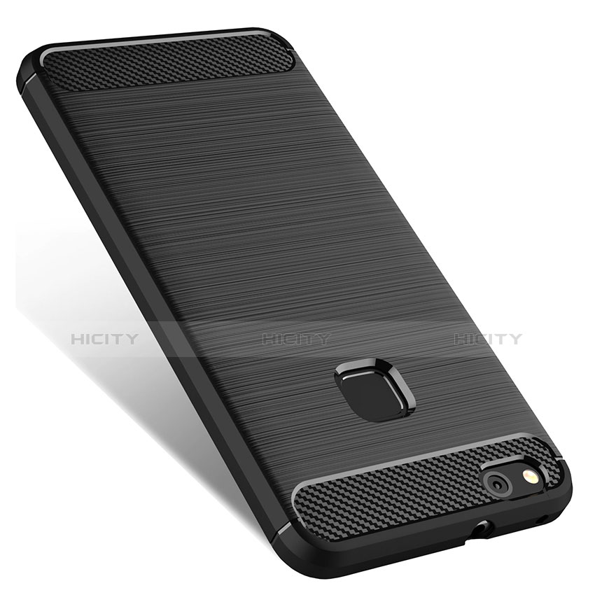 Funda Silicona Goma para Huawei P10 Lite Negro