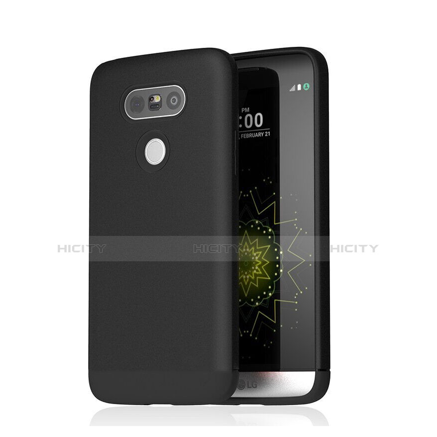 Funda Silicona Goma para LG G5 Negro