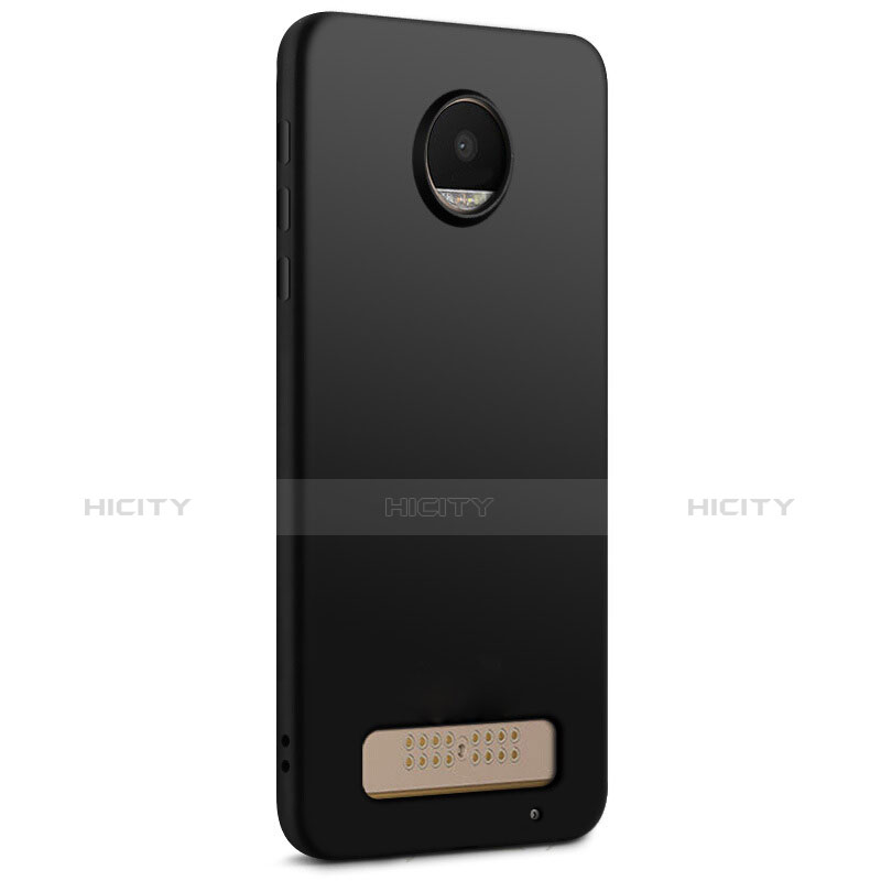 Funda Silicona Goma para Motorola Moto Z Play Negro