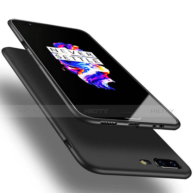 Funda Silicona Goma para OnePlus 5 Negro