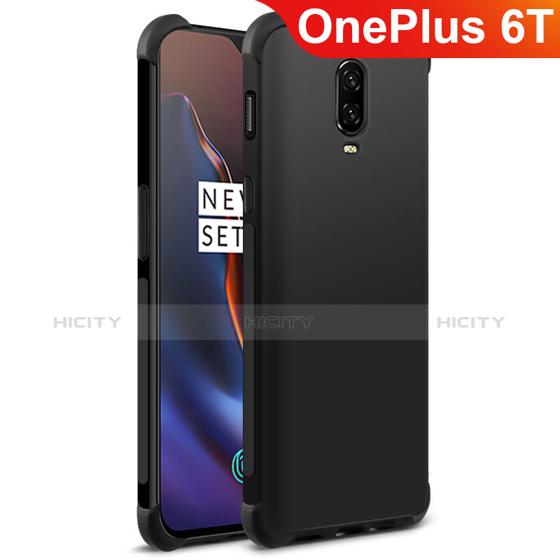 Funda Silicona Goma para OnePlus 6T Negro