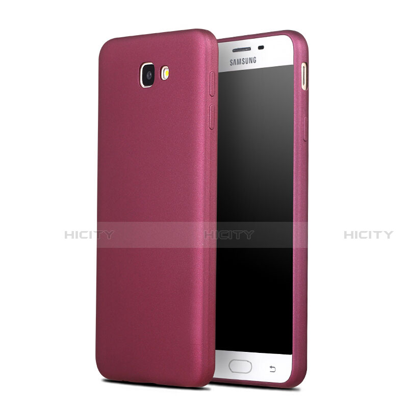 Funda Silicona Goma para Samsung Galaxy J7 Prime Rojo