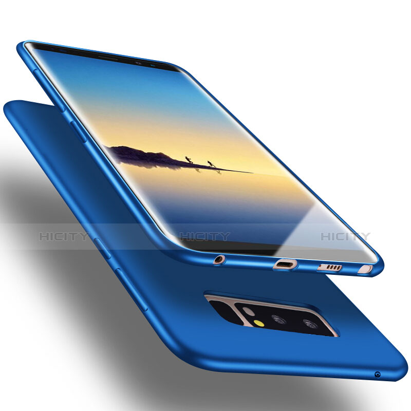 Funda Silicona Goma para Samsung Galaxy Note 8 Azul