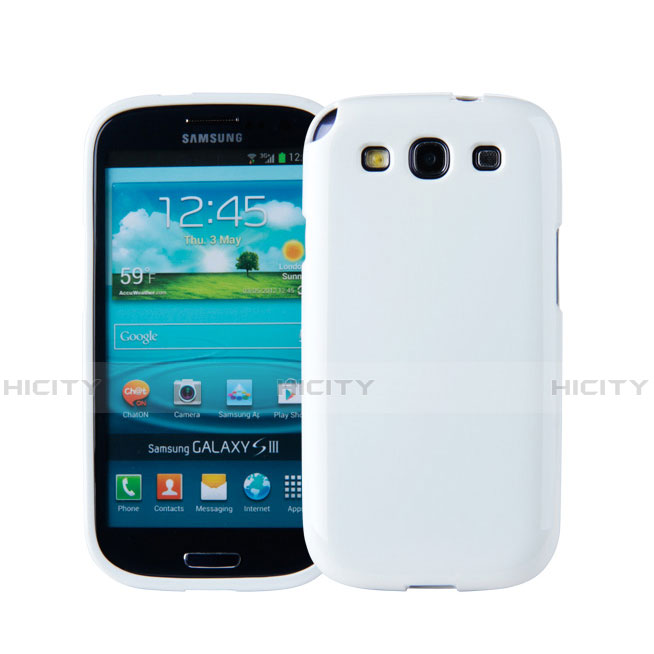 Funda Silicona Goma para Samsung Galaxy S3 4G i9305 Blanco