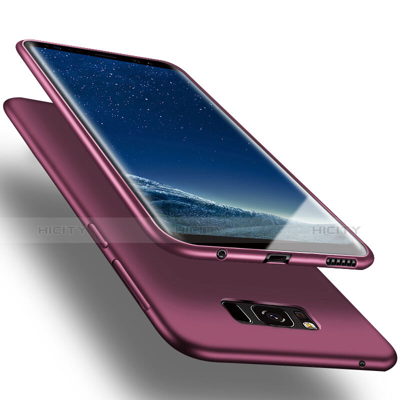 Funda Silicona Goma para Samsung Galaxy S8 Morado