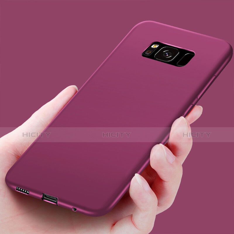 Funda Silicona Goma para Samsung Galaxy S8 Morado