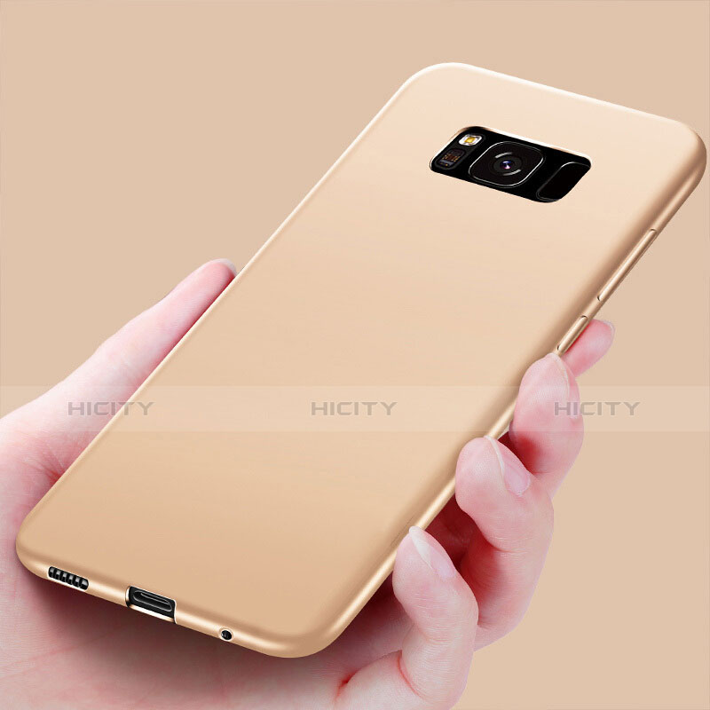 Funda Silicona Goma para Samsung Galaxy S8 Oro