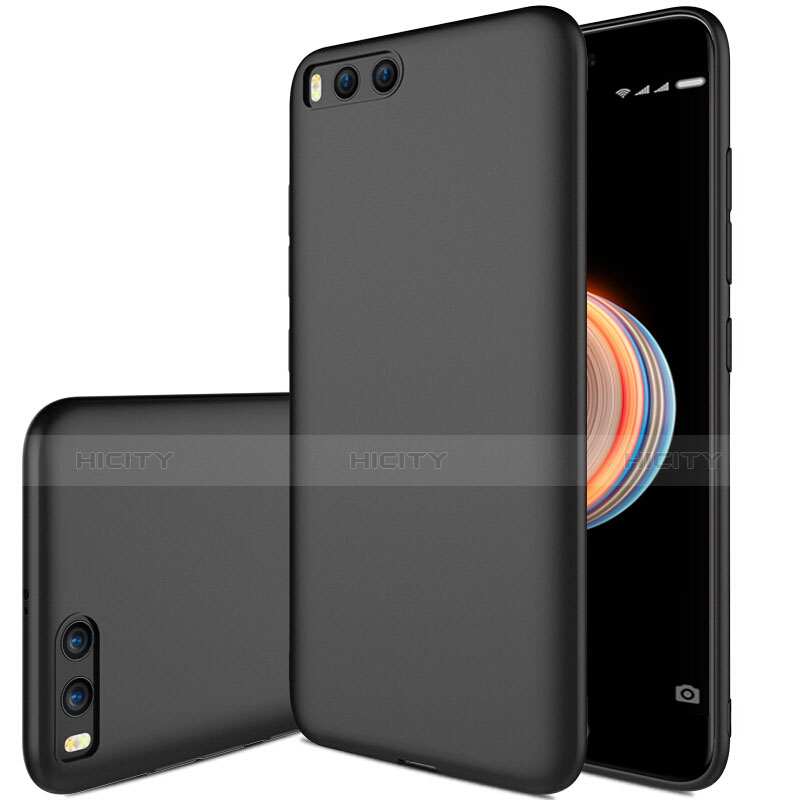 Funda Silicona Goma para Xiaomi Mi Note 3 Negro