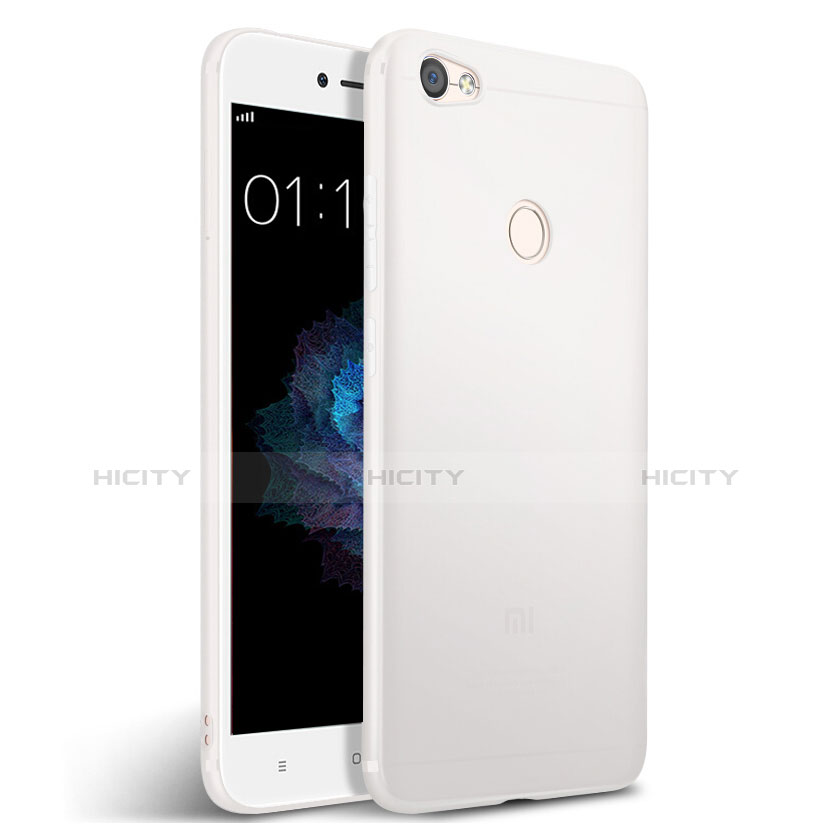 Funda Silicona Goma para Xiaomi Redmi Note 5A Prime Blanco