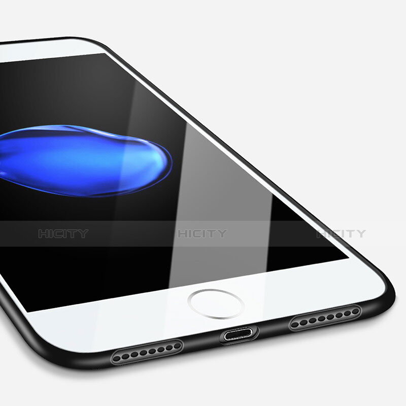 Funda Silicona Goma TPU para Apple iPhone 7 Plus Negro