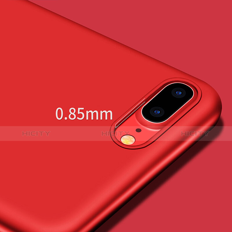 Funda Silicona Goma TPU para Apple iPhone 8 Plus Rojo