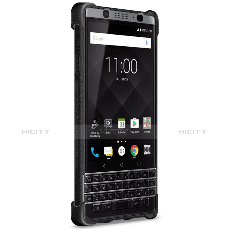 Funda Silicona Goma TPU para Blackberry KEYone Negro