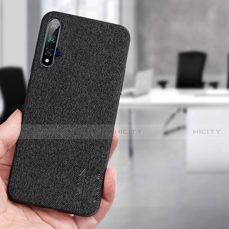 Funda Silicona Goma TPU para Huawei Nova 5T Negro