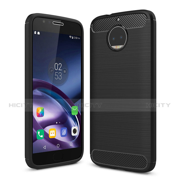 Funda Silicona Goma TPU para Motorola Moto G5S Plus Negro