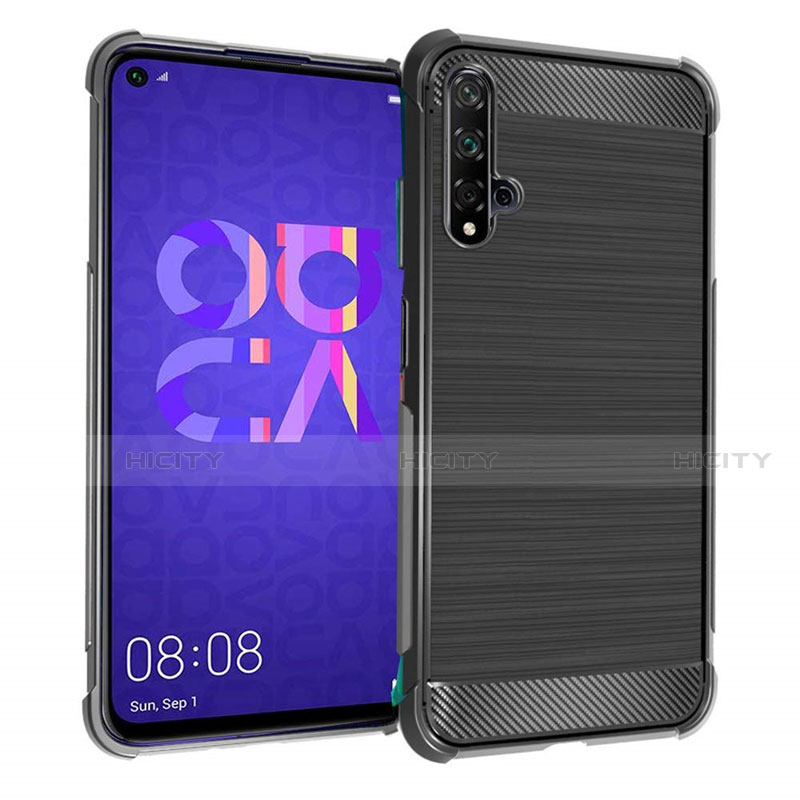 Funda Silicona Goma Twill B03 para Huawei Honor 20S Negro