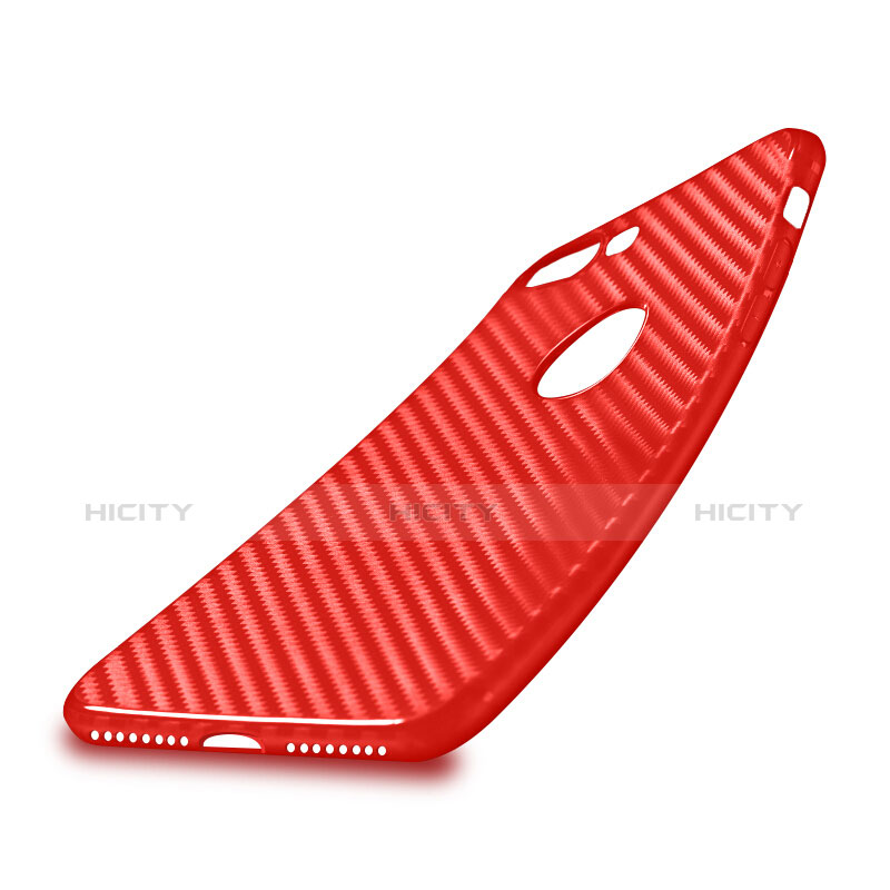 Funda Silicona Goma Twill para Apple iPhone 8 Plus Rojo