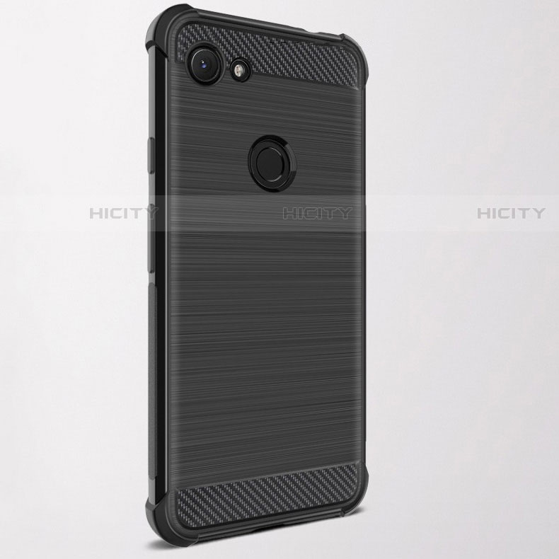 Funda Silicona Goma Twill para Google Pixel 3 Negro