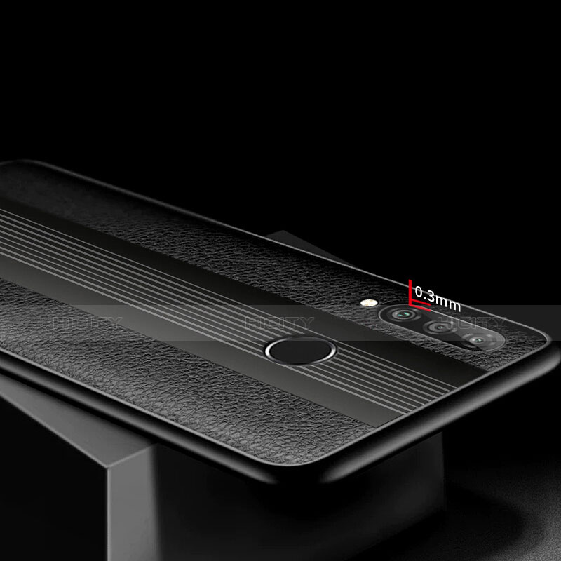 Funda Silicona Goma Twill para Huawei P30 Lite Negro