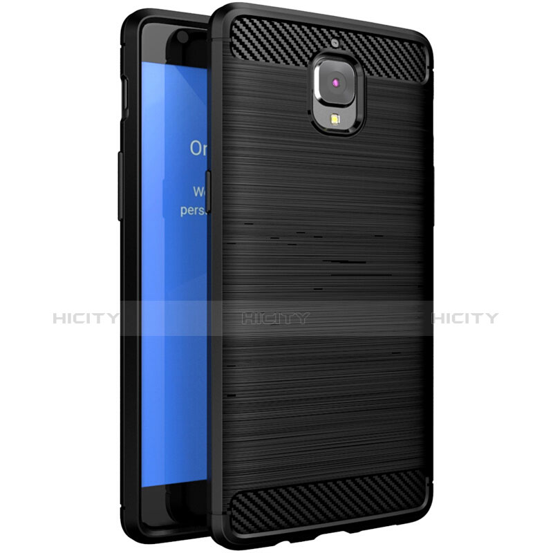 Funda Silicona Goma Twill para OnePlus 3T Negro