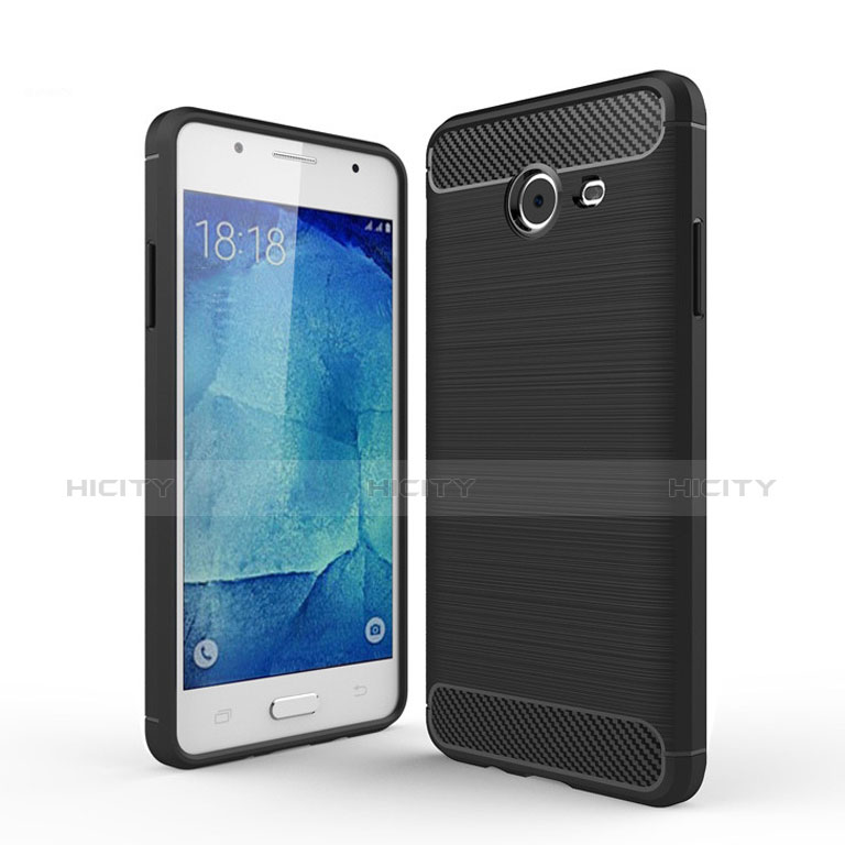 Funda Silicona Goma Twill para Samsung Galaxy J5 (2017) Version Americaine Negro