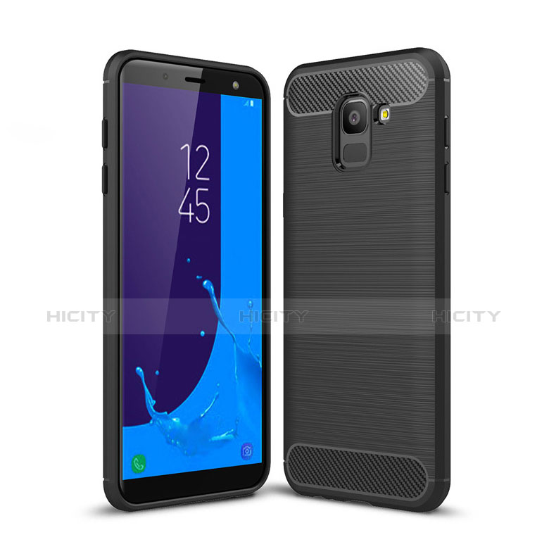 Funda Silicona Goma Twill para Samsung Galaxy J6 (2018) J600F Negro