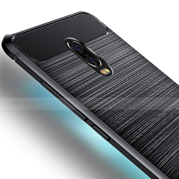 Funda Silicona Goma Twill para Samsung Galaxy J7 Plus Negro
