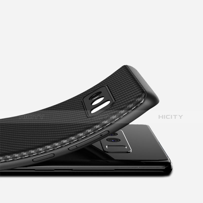 Funda Silicona Goma Twill para Samsung Galaxy Note 8 Duos N950F Negro