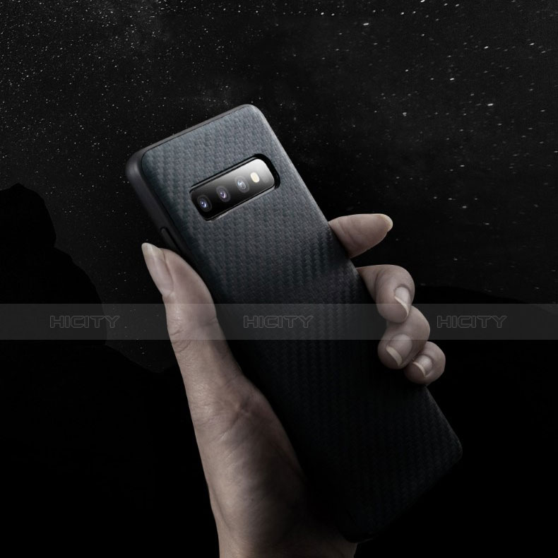 Funda Silicona Goma Twill para Samsung Galaxy S10 Negro