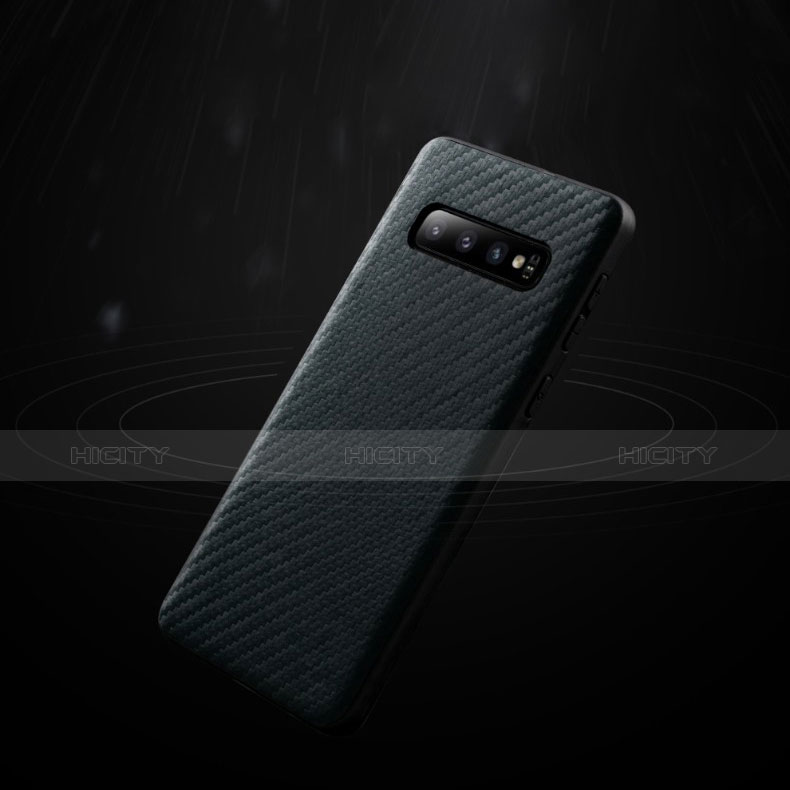 Funda Silicona Goma Twill para Samsung Galaxy S10 Negro