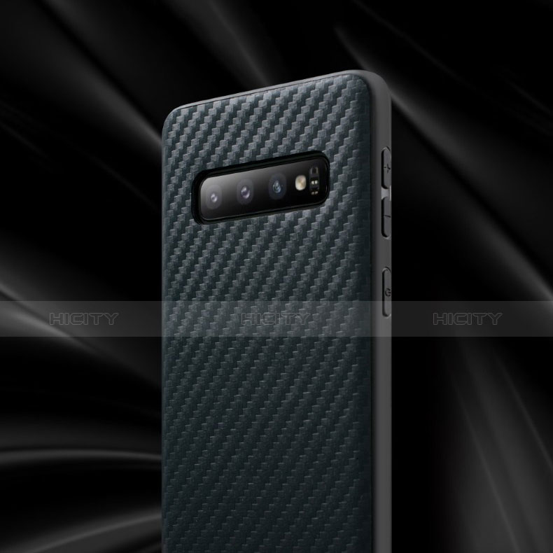 Funda Silicona Goma Twill para Samsung Galaxy S10 Plus Negro