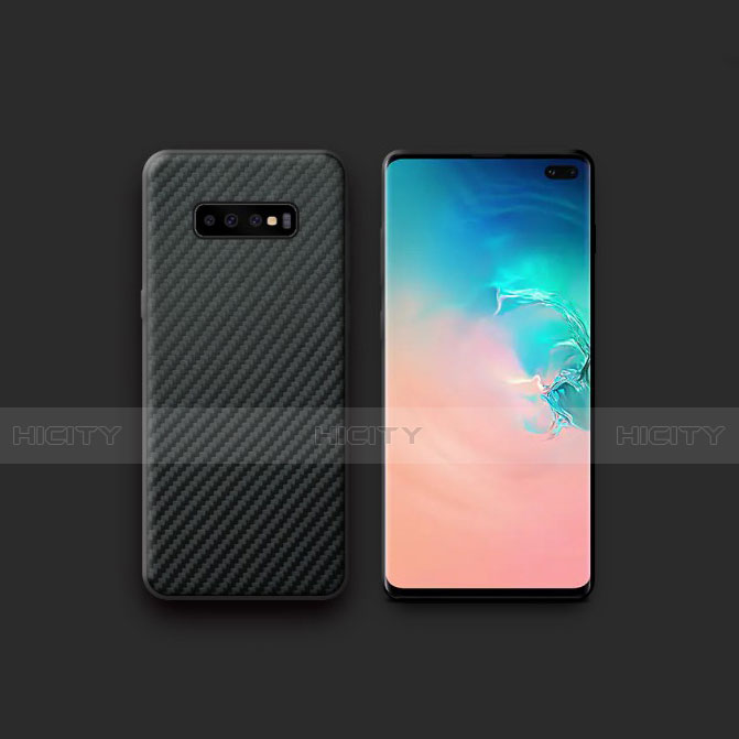 Funda Silicona Goma Twill para Samsung Galaxy S10 Plus Negro