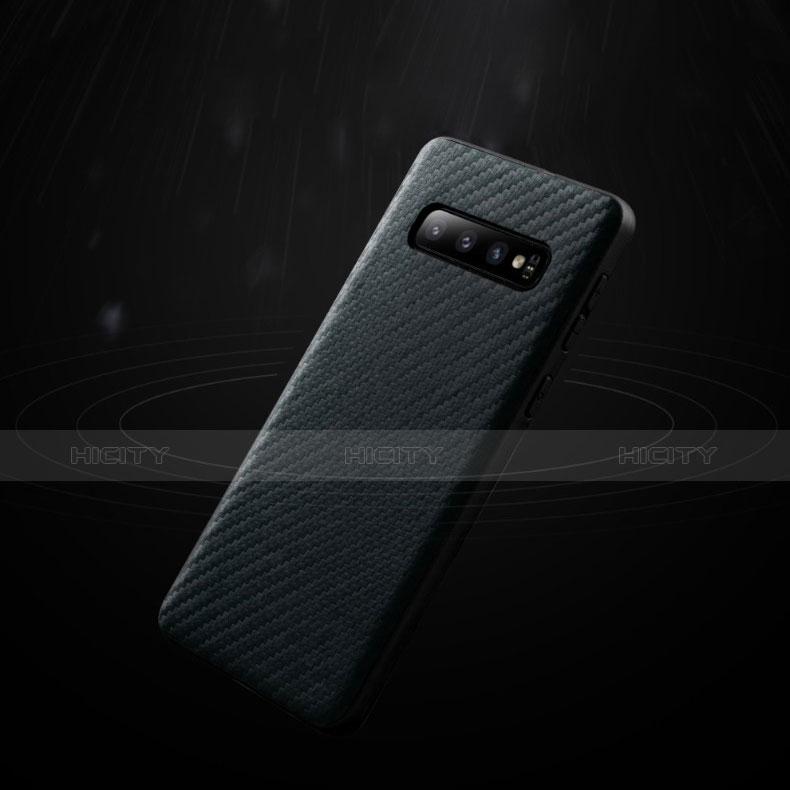 Funda Silicona Goma Twill para Samsung Galaxy S10 Plus Negro