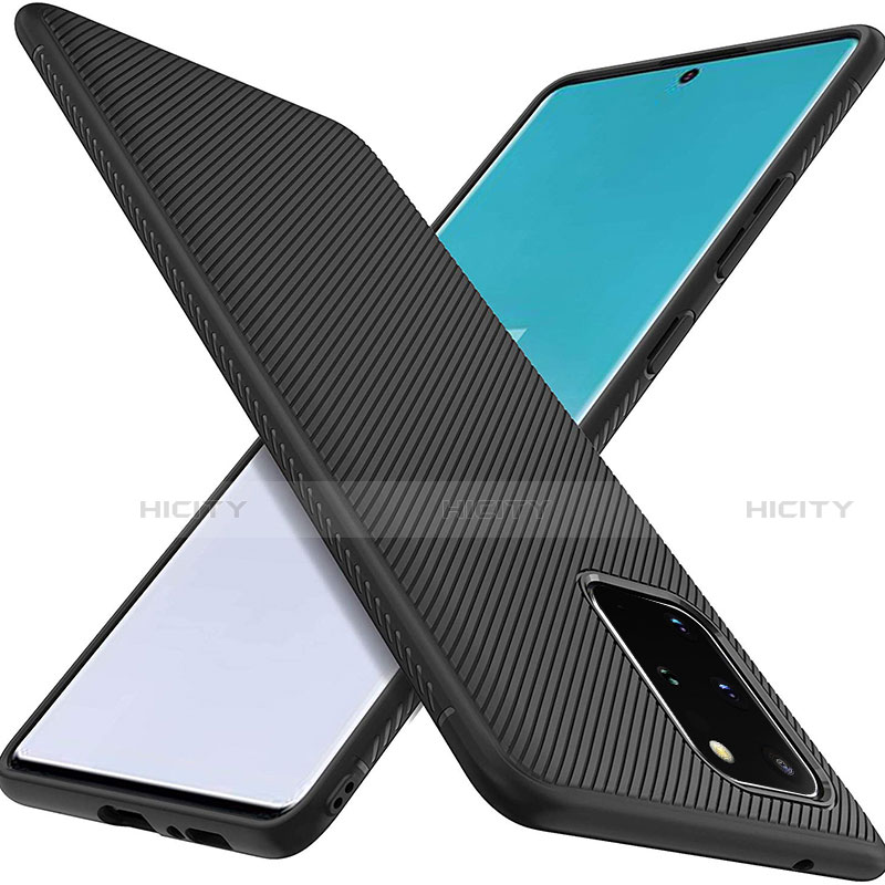 Funda Silicona Goma Twill para Samsung Galaxy S20 Plus 5G Negro