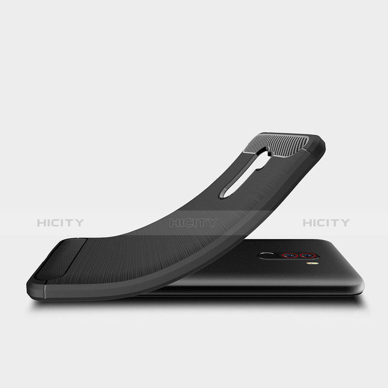 Funda Silicona Goma Twill para Xiaomi Pocophone F1 Negro