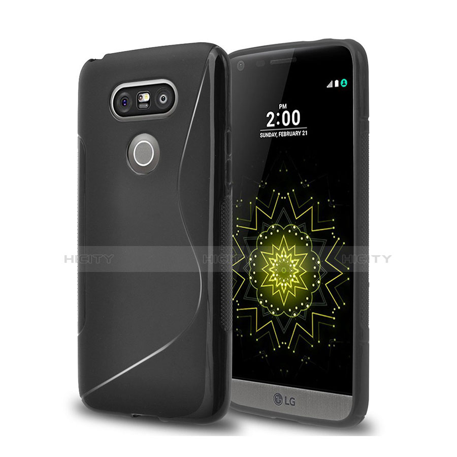 Funda Silicona S-Line para LG G5 Negro