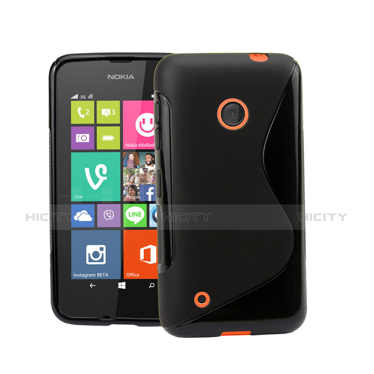 Funda Silicona S-Line para Nokia Lumia 530 Negro