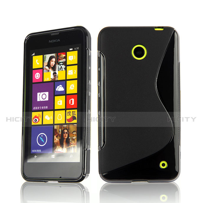 Funda Silicona S-Line para Nokia Lumia 630 Negro